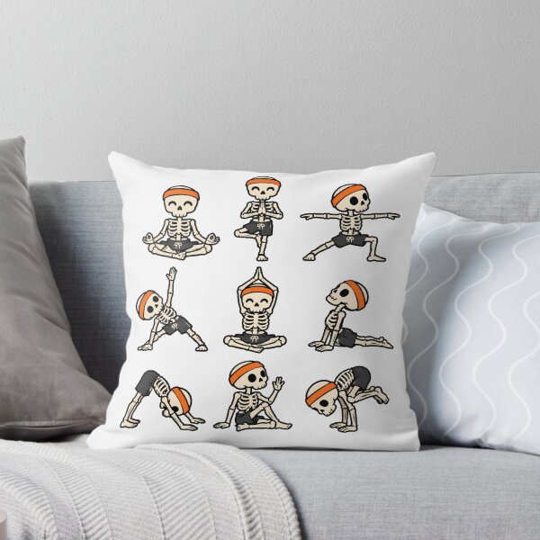 Item preview, Yoga Skeleton Charming Poses Halloween designed and sold by chattsuede.