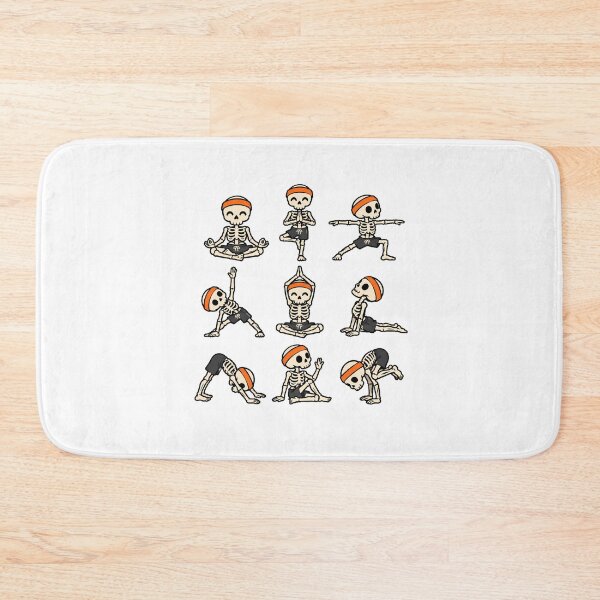 Item preview, Yoga Skeleton Charming Poses Halloween designed and sold by chattsuede.