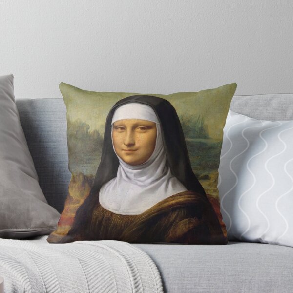Item preview, Nun Mona Lisa - Dark Academia Gothic Art Parody designed and sold by ShabanMerch⭐⭐⭐.