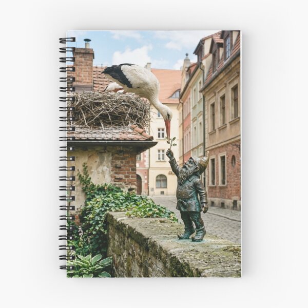 Item preview, Stork Nest Helper Gnome Art Print – Spring Symbol Gift, Poland Travel Decor designed and sold by Purrfecta.