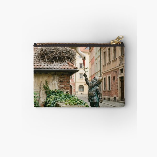Item preview, Stork Nest Helper Gnome Art Print – Spring Symbol Gift, Poland Travel Decor designed and sold by Purrfecta.