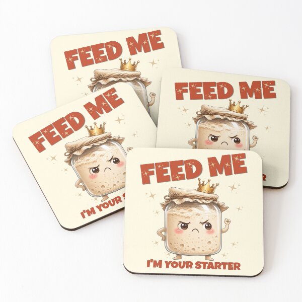 Item preview, Funny Sourdough Starter Feed Me Bread Baking Sticker designed and sold by KaBaRen.