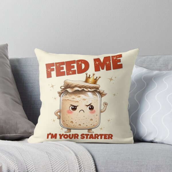 Item preview, Funny Sourdough Starter Feed Me Bread Baking Sticker designed and sold by KaBaRen.