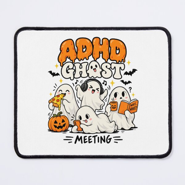 Item preview, Adhd Ghost Halloween Graphic with Cute Spooky Characters designed and sold by ROUX-ART.