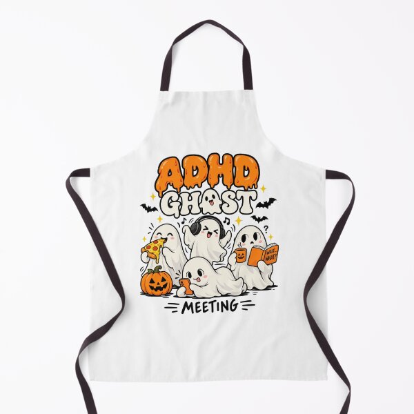 Item preview, Adhd Ghost Halloween Graphic with Cute Spooky Characters designed and sold by ROUX-ART.