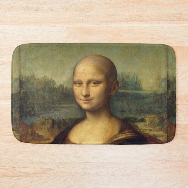 Item preview, Bald Mona Lisa - Funny Cursed Image Art Parody designed and sold by ShabanMerch.