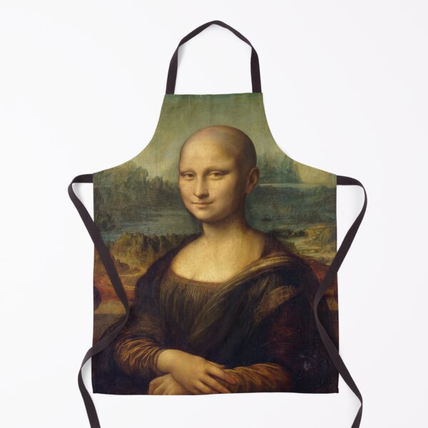 Item preview, Bald Mona Lisa - Funny Cursed Image Art Parody designed and sold by ShabanMerch⭐⭐⭐.