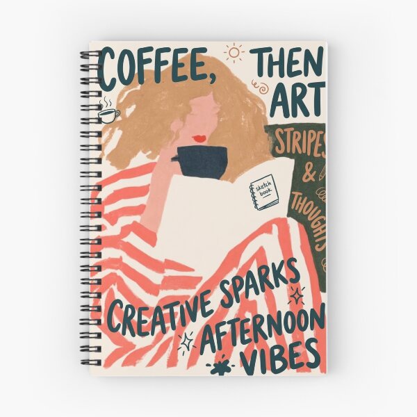 Item preview, Espresso Yourself Before You Sketch Yourself: A Striped Fashion Disaster Slips Into Coffee-Coma Canon designed and sold by Print Fiction.