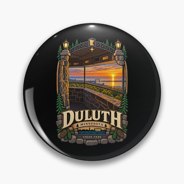 Item preview, Duluth Sunrise from Enger Tower - Enger Park & Lake Superior designed and sold by gorff.