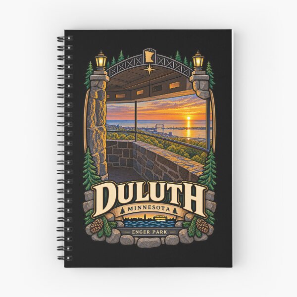Aperçu de l'œuvre Lever de soleil à Duluth depuis la tour Enger - Parc Enger et lac Supérieur créée et vendue par gorff.