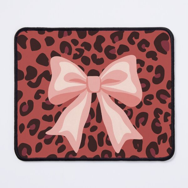Item preview, Red Leopard Print Coquette Bow Pink Aesthetic Pattern designed and sold by MayoshaVibes.