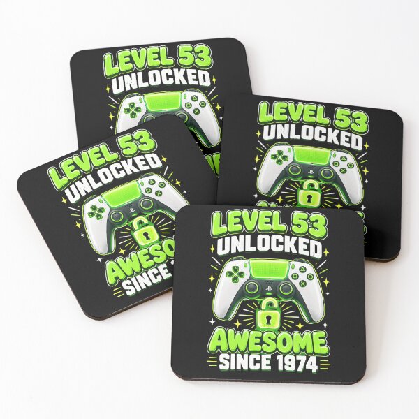 Item preview, game controller level unlocked awesome since 1974 designed and sold by ROUX-ART.