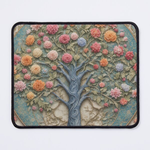 Item preview, Tree of Life Floral Relief Bas Relief Mosaic Art designed and sold by pinkal.