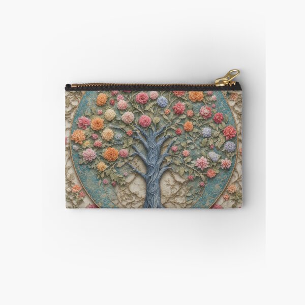 Aperçu de l'œuvre Arbre de Vie, bas-relief floral, mosaïque créée et vendue par pinkal.