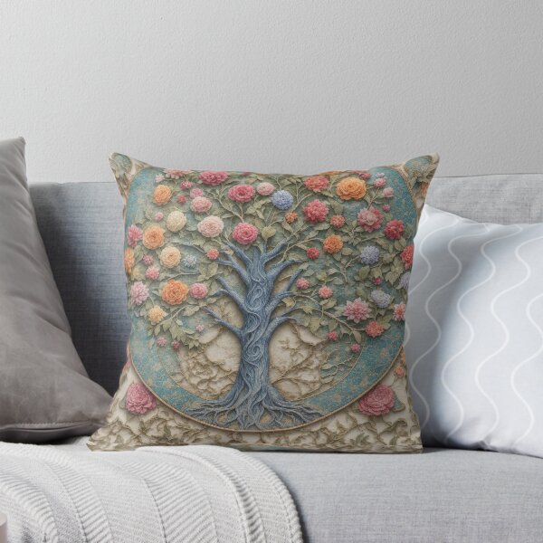 Item preview, Tree of Life Floral Relief Bas Relief Mosaic Art designed and sold by pinkal.