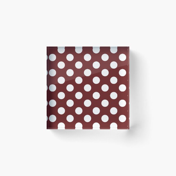 Item preview, Large white polka dot on burgundy designed and sold by Nolan6.