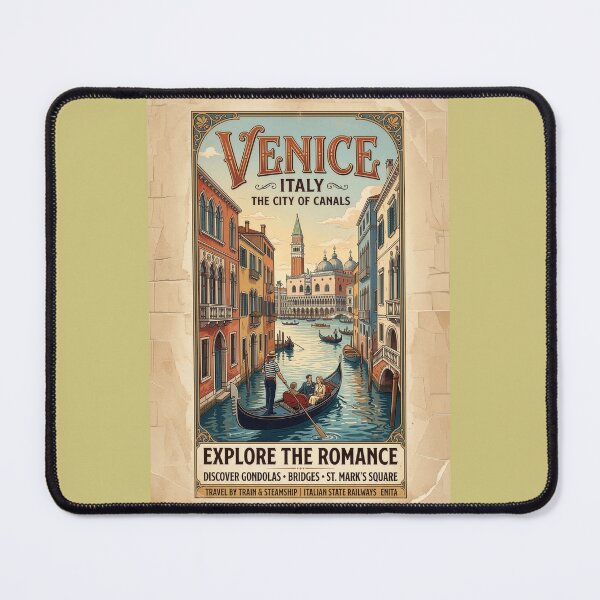 Item preview, Venice Italy Travel Poster - Romantic Grand Canal designed and sold by ArtworkNorth.