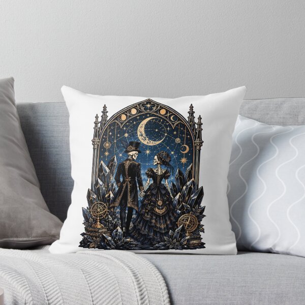 Item preview, Gothic Couple Celestial Skeletons Romance designed and sold by chattsuede.