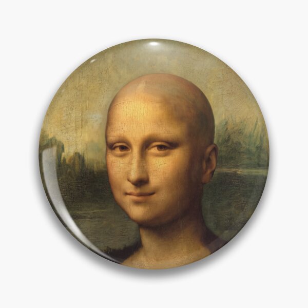 Item preview, Bald Mona Lisa - Funny Cursed Image Art Parody designed and sold by ShabanMerch.