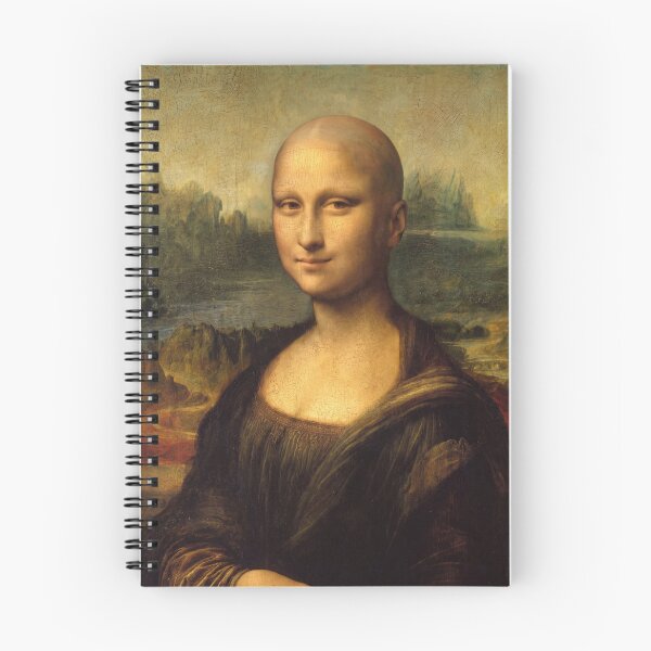 Item preview, Bald Mona Lisa - Funny Cursed Image Art Parody designed and sold by ShabanMerch⭐⭐⭐.