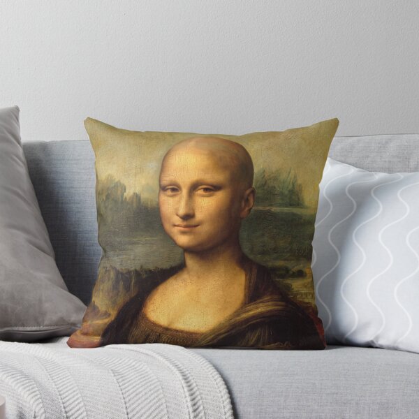 Item preview, Bald Mona Lisa - Funny Cursed Image Art Parody designed and sold by ShabanMerch.
