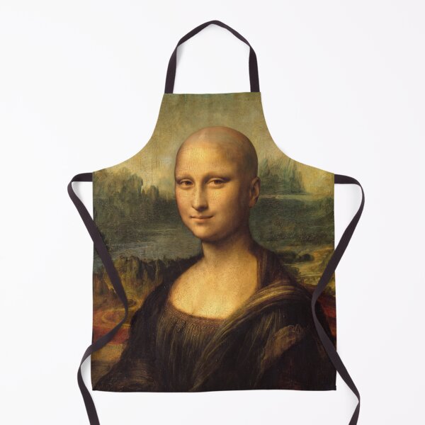 Item preview, Bald Mona Lisa - Funny Cursed Image Art Parody designed and sold by ShabanMerch⭐⭐⭐.
