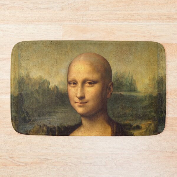 Item preview, Bald Mona Lisa - Funny Cursed Image Art Parody designed and sold by ShabanMerch⭐⭐⭐.