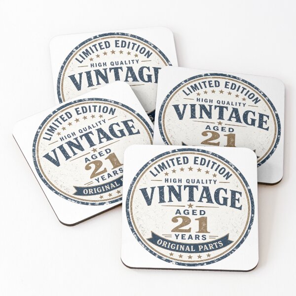 Item preview, Vintage 21 Aged Years Badge designed and sold by TshirtsOnline-.