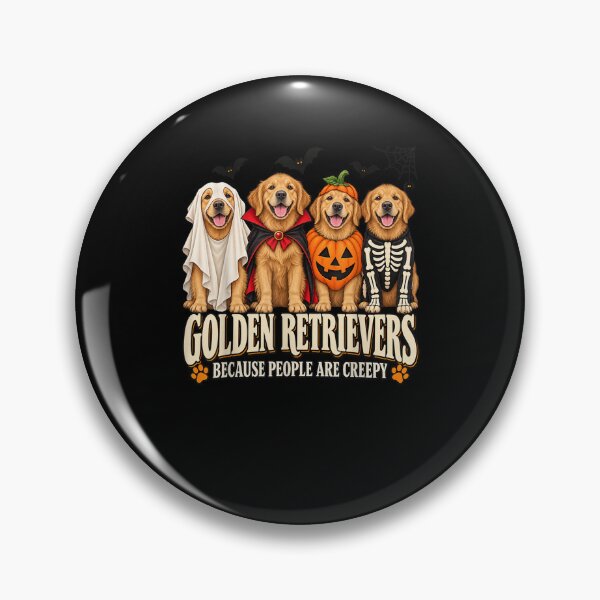 Item preview, Golden Retrievers Because People are Creepy Halloween Dog designed and sold by Juansustait.