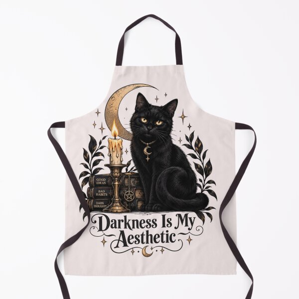 Item preview, Darkness Is My Aesthetic Gothic Black Cat Candle designed and sold by Sanika arts .