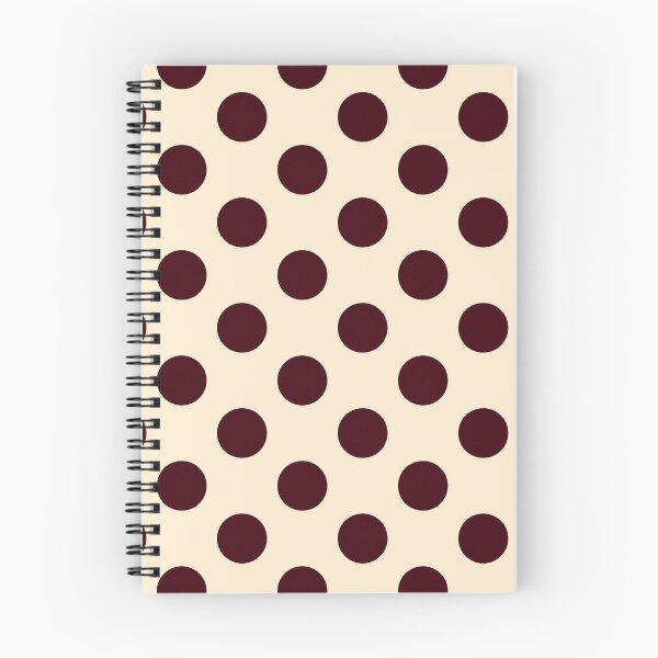 Item preview, Large burgundy polka dot on cream designed and sold by Nolan6.