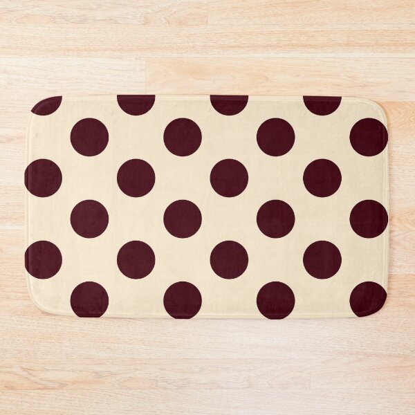Item preview, Large burgundy polka dot on cream designed and sold by Nolan6.