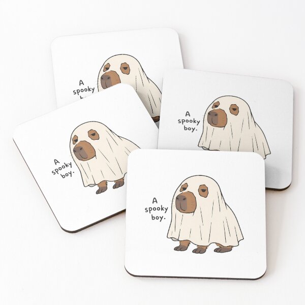 Item preview, Capybara Ghost Melancholy Cartoon Halloween Animal designed and sold by chattsuede.