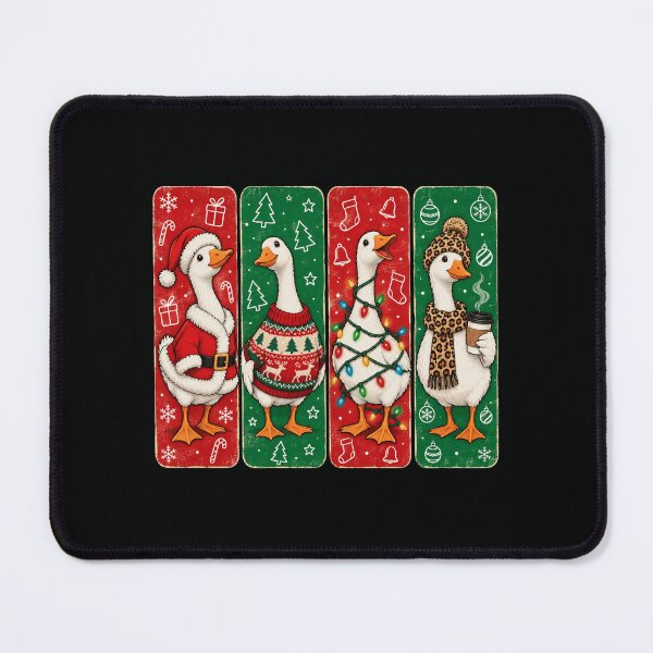 Item preview, Christmas Ducks in Festive Winter Sweaters and Hats designed and sold by ROUX-ART.