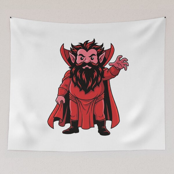 Item preview, Mephisto Demon Lord Gnome designed and sold by Bad-Decisions-Designs.