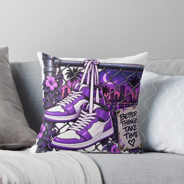 Item preview, Better Things Take Time – Purple Street Style Sneakers designed and sold by TinyWeird.