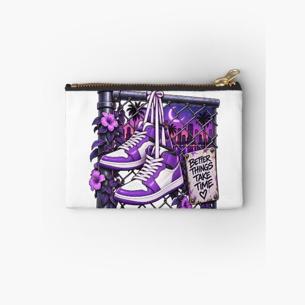 Item preview, Better Things Take Time – Purple Street Style Sneakers designed and sold by TinyWeird.