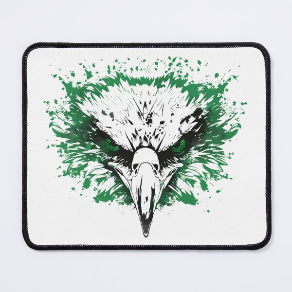 Item preview, Eagles Head Bleeding Green Distressed Football Sports Team Spirit designed and sold by RockTheFeal.