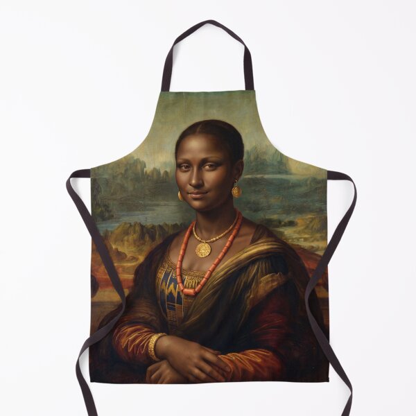 Item preview, African Mona Lisa - Afrocentric Renaissance Art Parody designed and sold by ShabanMerch⭐⭐⭐.