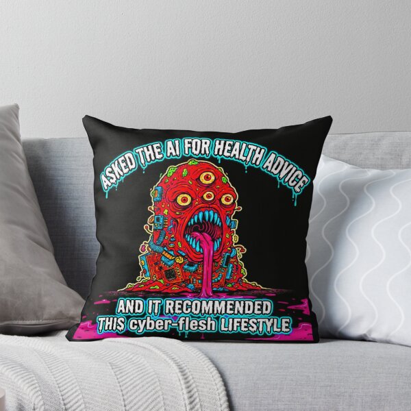 Item preview, Asked The AI For Health Advice - Cyber-Flesh Dystopia Art designed and sold by OmniaGlobal.