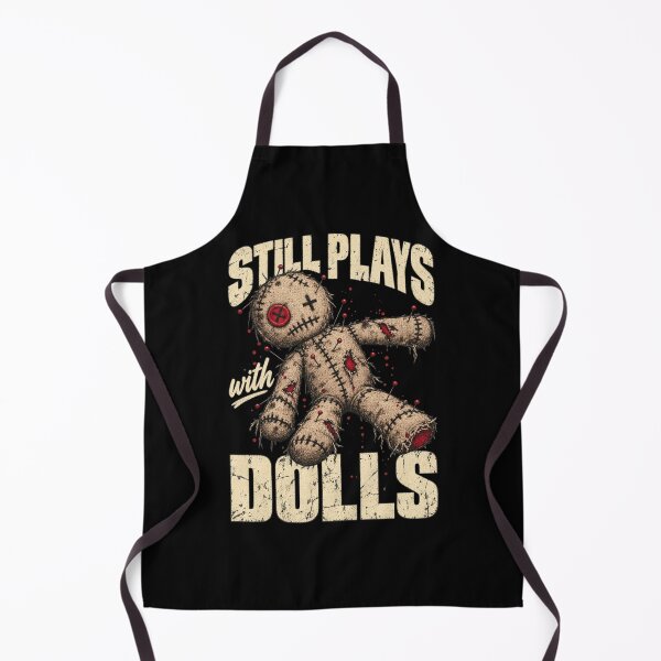 Item preview, Still Plays With Dolls - Voodoo Doll Dark Humor Design designed and sold by BumbleBloom7.