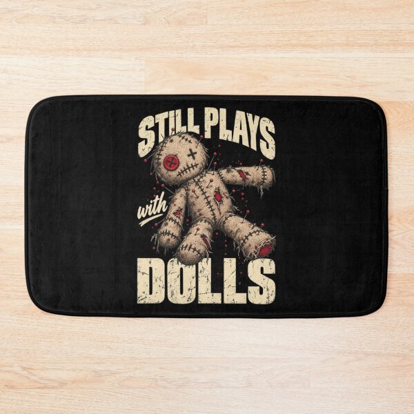 Item preview, Still Plays With Dolls - Voodoo Doll Dark Humor Design designed and sold by BumbleBloom7.
