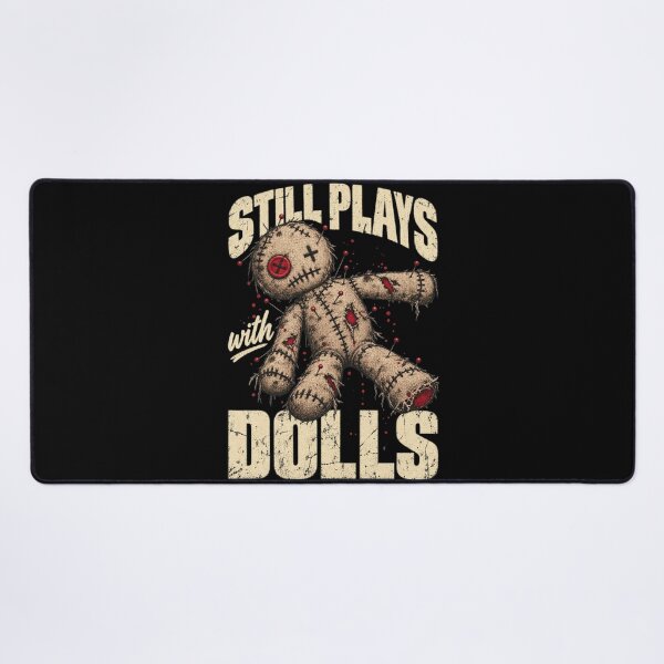 Item preview, Still Plays With Dolls - Voodoo Doll Dark Humor Design designed and sold by BumbleBloom7.