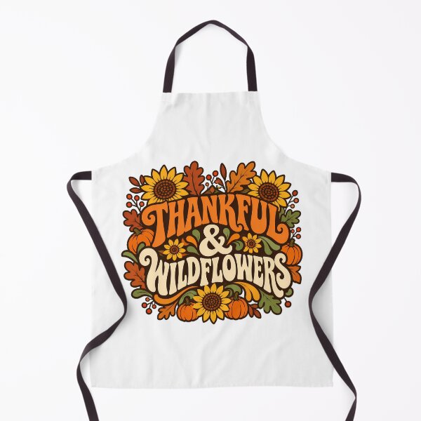 Item preview, Thankful Wildflowers Groovy Autumn Floral Thanksgiving designed and sold by chattsuede.