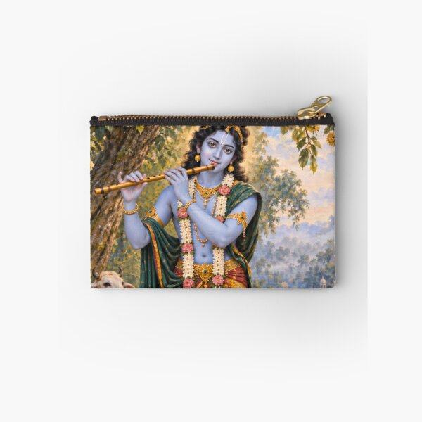 Artikelvorschau, Lord Krishna Avatar - Vrindavan-Flöten-Andachtskunst entworfen und verkauft von Homyar.