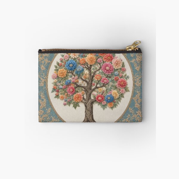 Item preview, Tree of Life Dahlia Floral Damask Tapestry Art designed and sold by pinkal.