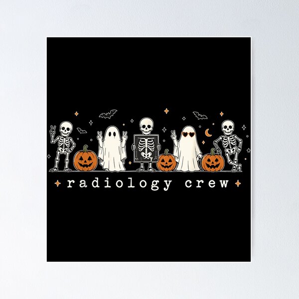 Item preview, Skeleton Boojee Radiology Crew Ghosts Rad Tech designed and sold by sineanika-shop.