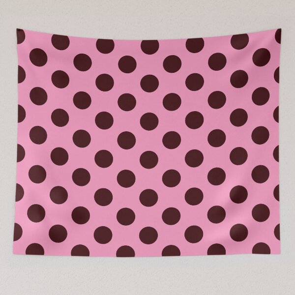 Item preview, Large burgundy polka dot on pink designed and sold by Nolan6.