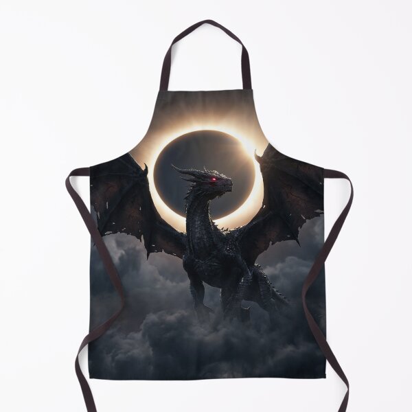 Item preview, Dragon of the Eclipse Dark Fantasy Art designed and sold by JanjjaSoulInk.