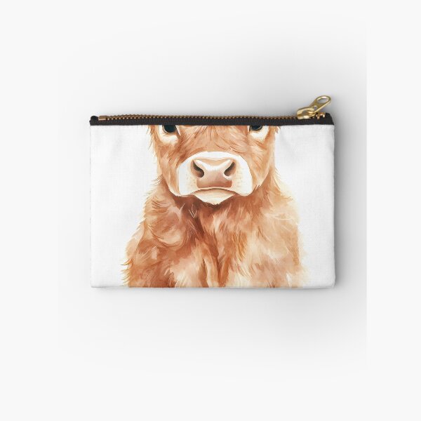 Item preview, Cute Highland Cow Baby – Fluffy Highland cow in watercolor style designed and sold by Artdavesalzburg.